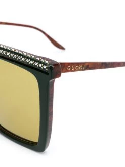 Gucci Eyewear Lunettes De Soleil à Monture Carrée 005 -Gucci Eyewear Soldes 2022 15370809 26970727 600