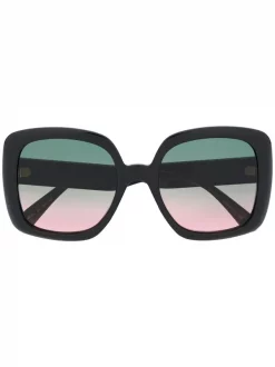 Gucci Eyewear Lunettes De Soleil à Monture Carrée Oversize Femme