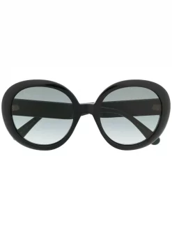 Gucci Eyewear Lunettes De Soleil à Détails Web 001 BLACK GREEN GREY