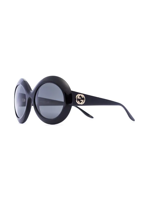 Gucci Eyewear Lunettes De Soleil Black à Monture Ronde Femme 2 Gucci Eyewear Lunettes De Soleil Black à Monture Ronde Femme – Image 2
