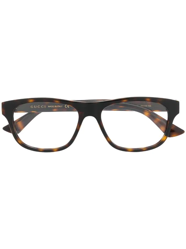 Gucci Eyewear 002 HAVANA Lunettes De Vue à Monture Rectangulaire Homme 1 Gucci Eyewear 002 HAVANA Lunettes De Vue à Monture Rectangulaire Homme