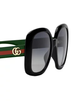 Gucci Eyewear Lunettes De Soleil à Détails Web Femme -Gucci Eyewear Soldes 2022 15446810 27309362 600