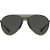 Gucci Eyewear Lunettes De Soleil à Monture Aviateur 8012 GREY