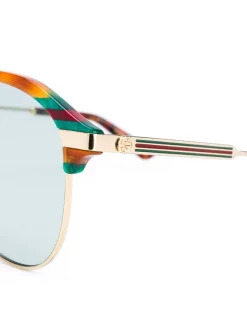 Gucci Eyewear Lunettes De Soleil à Monture Aviateur Femme -Gucci Eyewear Soldes 2022 15457889 27401295 600