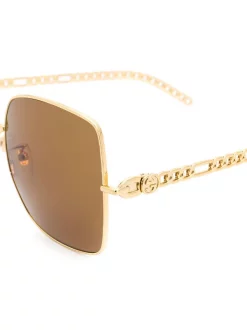Gucci Eyewear Lunettes De Soleil à Breloques 002 GOLD -Gucci Eyewear Soldes 2022 15523149 27783447 600