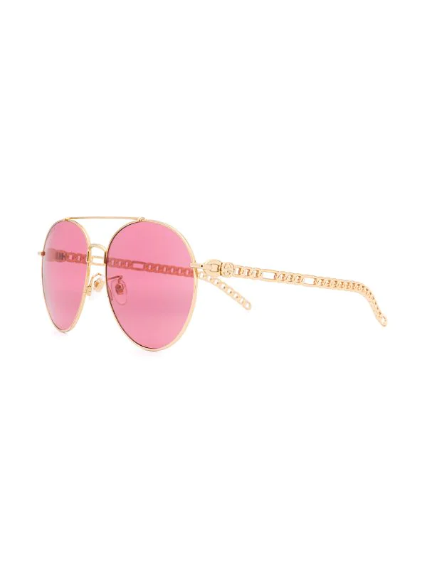Gucci Eyewear Lunettes De Soleil à Breloques Amovibles 003 GOLD 2 Gucci Eyewear Lunettes De Soleil à Breloques Amovibles 003 GOLD – Image 2