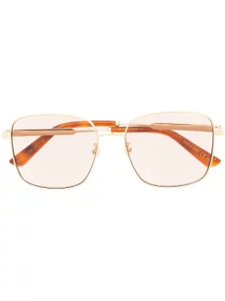 Gucci Eyewear Lunettes De Soleil Teintées à Monture Carrée Femme