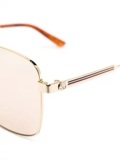 Gucci Eyewear Lunettes De Soleil Teintées à Monture Carrée Femme -Gucci Eyewear Soldes 2022 15604559 29939516 600
