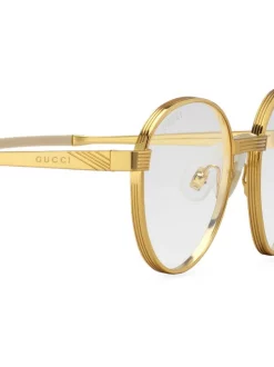 ( Runway ) Gucci Eyewear Lunettes De Soleil à Monture Ronde Homme -Gucci Eyewear Soldes 2022 15687621 28395669 600