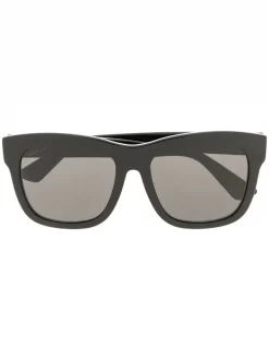 Gucci Eyewear Lunettes De Soleil à Monture Carrée 001 BLACK