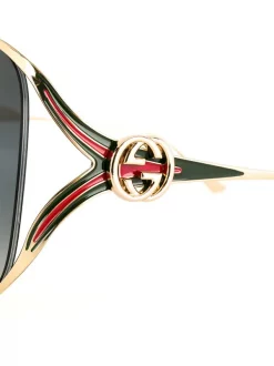 Gucci Eyewear Lunettes De Soleil à Monture Ronde Femme -Gucci Eyewear Soldes 2022 15781274 29160241 600