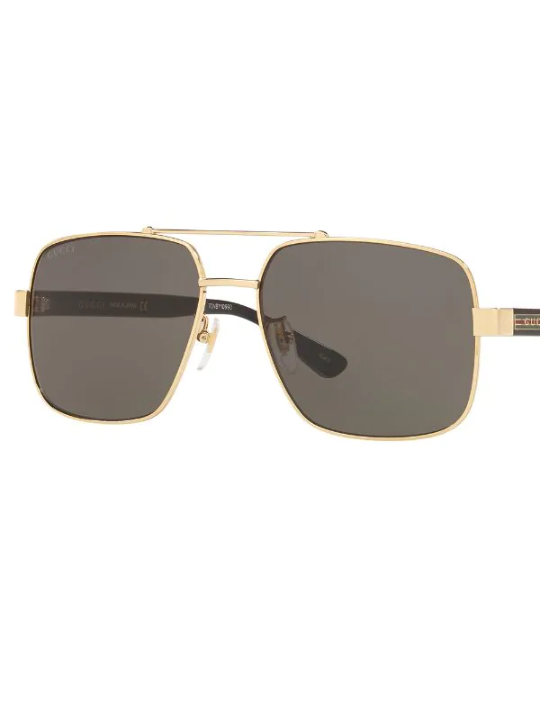 Gucci Eyewear Lunettes De Soleil à Monture Aviateur Homme 4 Gucci Eyewear Lunettes De Soleil à Monture Aviateur Homme – Image 4