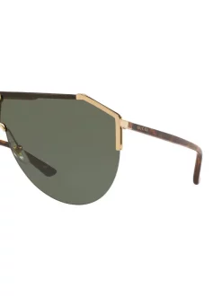 Gucci Eyewear Lunettes De Soleil à Monture Aviateur 2390J1 Green -Gucci Eyewear Soldes 2022 15890940 29935070 600