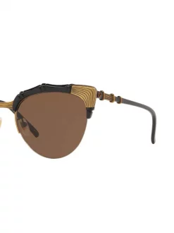 Gucci Eyewear 1170D1 Brown Lunettes De Soleil à Monture Papillon Femme -Gucci Eyewear Soldes 2022 15890955 29930911 600