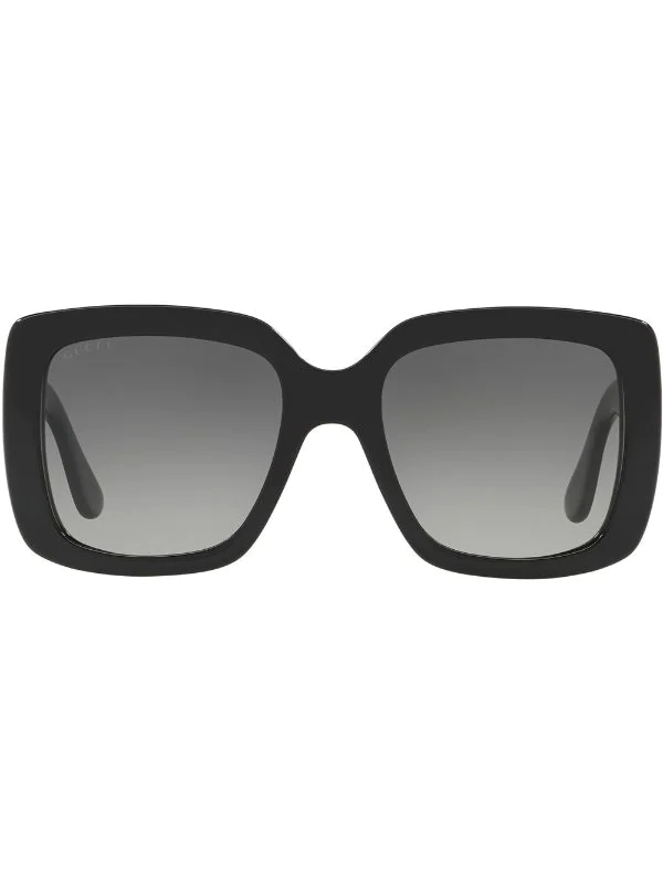 Gucci Eyewear 1100L1 Black Lunettes De Soleil GG0141S à Monture Carrée Femme 1 Gucci Eyewear 1100L1 Black Lunettes De Soleil GG0141S à Monture Carrée Femme