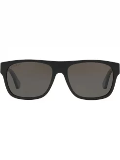 Gucci Eyewear 1330M1 Black Lunettes De Soleil à Monture Carrée Homme