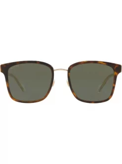 Gucci Eyewear Lunettes De Soleil à Monture Carrée 4470J1 Havana