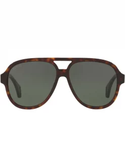 Gucci Eyewear Lunettes De Soleil à Monture Aviateur Homme
