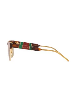 Gucci Eyewear 4402Y1 Havana Lunettes De Soleil à Monture Carrée Homme -Gucci Eyewear Soldes 2022 15892173 30048949 600