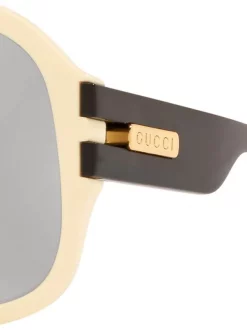 Gucci Eyewear Lunettes De Soleil à Monture Oversize Homme -Gucci Eyewear Soldes 2022 15892174 29922114 600