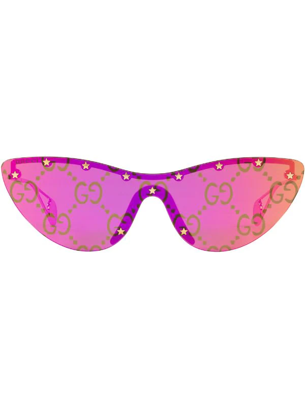 Gucci Eyewear 2390R5 Pink Lunettes De Soleil GG0666S à Monture Papillon Femme 1 Gucci Eyewear 2390R5 Pink Lunettes De Soleil GG0666S à Monture Papillon Femme