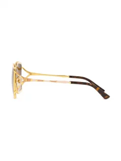 Gucci Eyewear Lunettes De Soleil GG0593SK à Monture Carrée Femme -Gucci Eyewear Soldes 2022 15892178 29922130 600