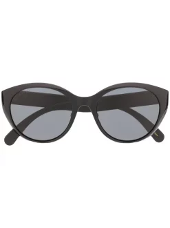 Gucci Eyewear 001 BLACK BLACK GREY Lunettes De Soleil à Plaque Logo Homme