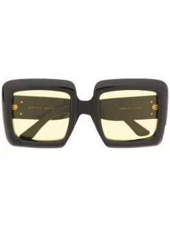 Gucci Eyewear Lunettes De Soleil à Monture Carrée Oversize Homme