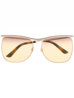 Gucci Eyewear Lunettes De Soleil à Monture Aviateur Homme