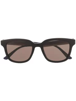 Gucci Eyewear 002 BLACK BLUE GREY Lunettes De Soleil à Logo Homme