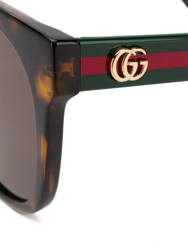 Gucci Eyewear 003 HAVANA GREEN BROWN Lunettes De Soleil à Monture Carrée Femme 3 Gucci Eyewear 003 HAVANA GREEN BROWN Lunettes De Soleil à Monture Carrée Femme – Image 3