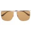 Gucci Eyewear Lunettes De Soleil à Monture Carrée 002 SILVER BROWN