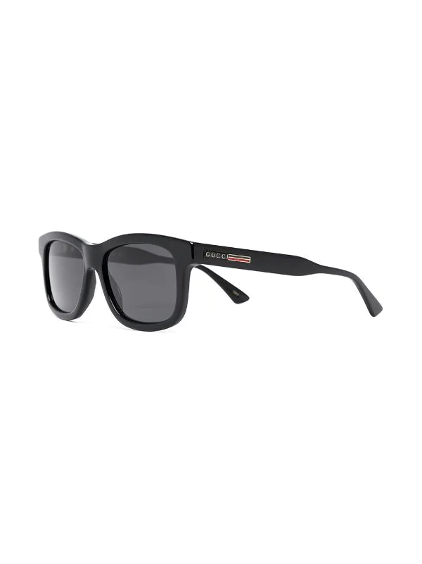 Gucci Eyewear Lunettes De Soleil à Monture Rectangulaire 001 BLACK 2 Gucci Eyewear Lunettes De Soleil à Monture Rectangulaire 001 BLACK – Image 2
