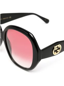 Gucci Eyewear 002 Lunettes De Soleil à Monture Ronde Femme -Gucci Eyewear Soldes 2022 15945282 29575738 600