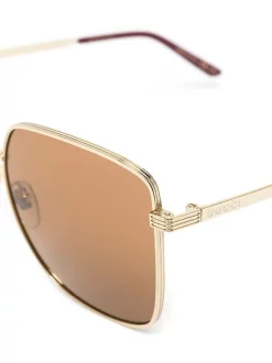 Gucci Eyewear 002 Lunettes De Soleil à Monture Oversize Femme -Gucci Eyewear Soldes 2022 15945288 29575737 600