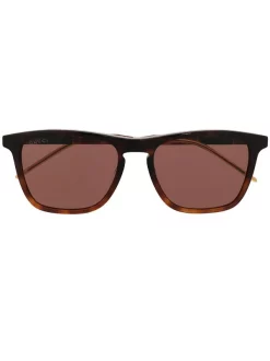 Gucci Eyewear Lunettes De Soleil à Monture Carrée 002 BROWN