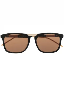 Gucci Eyewear 001 BLACK Lunettes De Vue à Monture Carrée Homme