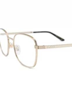 Gucci Eyewear 001 GOLD GOLD TRANSPARENT Lunettes De Vue à Monture Ronde Femme 5 Gucci Eyewear 001 GOLD GOLD TRANSPARENT Lunettes De Vue à Monture Ronde Femme -Gucci Eyewear Soldes 2022 15958653 29666093 600