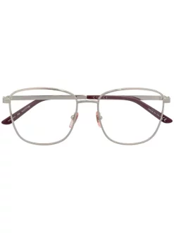 Gucci Eyewear 002 METALLIC Lunettes De Vue Ă Monture Oversize Femme