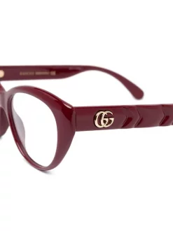 Gucci Eyewear Lunettes De Soleil à Monture Papillon à Logo 003 RED -Gucci Eyewear Soldes 2022 15958672 29683283 600
