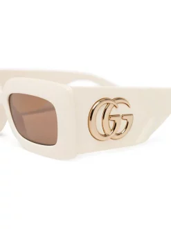 Gucci Eyewear Lunettes De Soleil à Monture Carrée Oversize 002 BEIGE 5 Gucci Eyewear Lunettes De Soleil à Monture Carrée Oversize 002 BEIGE -Gucci Eyewear Soldes 2022 15958847 29684346 600