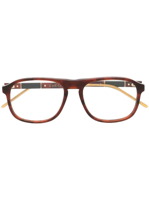 Gucci Eyewear 002 HAVANA HAVANA TRANSPARENT Lunettes De Vue à Monture Ronde Homme 1 Gucci Eyewear 002 HAVANA HAVANA TRANSPARENT Lunettes De Vue à Monture Ronde Homme