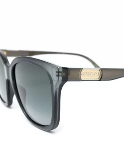 Gucci Eyewear 001 BLACK Lunettes De Soleil à Monture Ronde Femme -Gucci Eyewear Soldes 2022 15974071 29783499 600