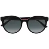 Gucci Eyewear Lunettes De Soleil à Monture Ronde 001 BLACK