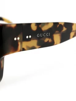 Gucci Eyewear Lunettes De Soleil à Monture Carrée 003 BROWN -Gucci Eyewear Soldes 2022 16031165 29976273 600