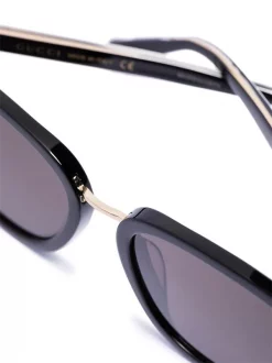 Gucci Eyewear 53 BLACK-BLACK-GREY Lunettes De Soleil à Monture D'inspiration Wayfarer Femme -Gucci Eyewear Soldes 2022 16058137 32376937 600