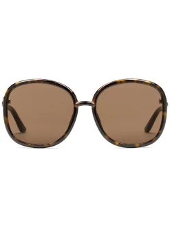Gucci Eyewear Lunettes De Soleil à Monture Ronde Femme