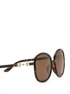 Gucci Eyewear Lunettes De Soleil à Monture Ronde Femme -Gucci Eyewear Soldes 2022 16221705 30849091 600