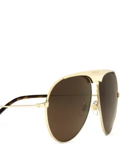 Gucci Eyewear Lunettes De Soleil à Monture Aviateur Femme -Gucci Eyewear Soldes 2022 16221714 30847924 600