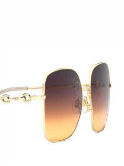 Gucci Eyewear 8076 Lunettes De Soleil à Monture Carrée Femme -Gucci Eyewear Soldes 2022 16222132 30847974 600